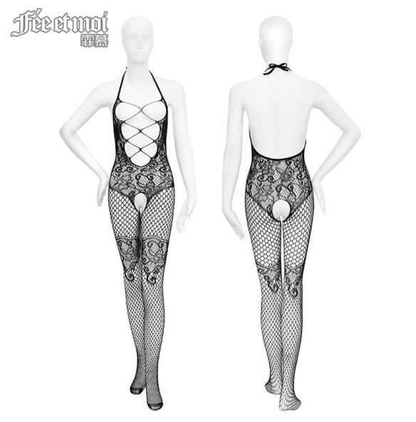 FEE ET MOI Sexy Opened Body Stockings (Black) FEE ET MOI Sexy Opened Body Stockings (Black)